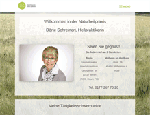 Tablet Screenshot of naturheilpraxis-schreinert.de